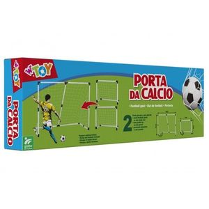 Poarta de fotbal 2 in 1 cu minge si pompa Globo imagine