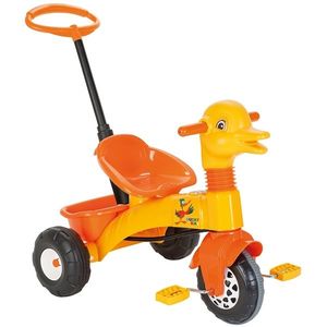 Tricicleta Pilsan Duck yellow cu maner imagine