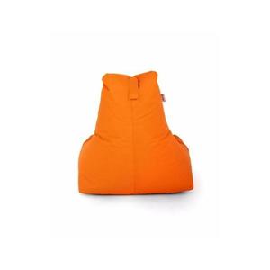 Fotoliu tip para Big Bean Bag textil umplut cu perle polistiren portocaliu imagine