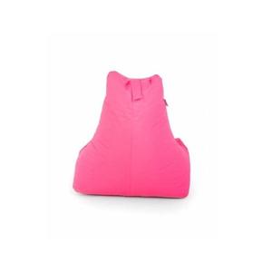 Fotoliu tip para Big Bean Bag textil umplut cu perle polistiren roz imagine