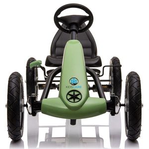Kart cu pedale si roti gonflabile Karera Verde Kidscare imagine
