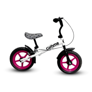 Bicicleta fara pedale 11 inch cu frana Nemo Pink imagine