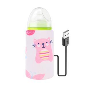 Incalzitor portabil pentru biberoane Bebumi B Imprimeu Pisica-roz imagine