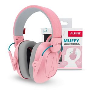 Casti antifonice ALPINE Muffy Kids pliabile pentru copii 5-16 ani SNR 25 Pink ALP26481 imagine