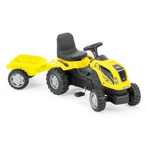 Tractor cu pedale si remorca Micromax MMX Yellow imagine