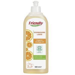 Detergent de vase cu portocale Friendly Organic 500 ml imagine