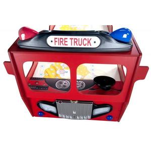 Patut tineret MDF Plastiko Fire Truck single rosu 190x90 imagine