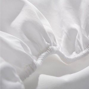 Cearsaf din bumbac jersey cu elastic pe contur 140x60 cm alb imagine
