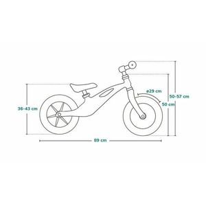 Bicicleta usoara fara pedale Lionelo cu cadru din magneziu Bart Tour 12 Grey Stone imagine