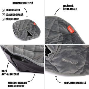 Protectie impermeabila scaun auto Diono Ultra Dry Seat Gray imagine