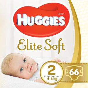Scutece Huggies 2 Elite Soft 4-6 kg 66 buc imagine