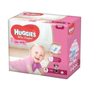 Scutece Huggies Ultra Confort BOX 4 Girl 8-14 kg 126 buc imagine