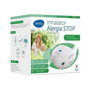 Aparat de aerosoli cu compresor Sanity Allergia Stop Inhaler, MMAD 3 m, cupa medicamente 10 ml imagine