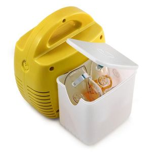 Aparat de aerosoli Little Doctor LD 211 C cu compresor galben, cutie pentru accesorii, 3 dispensere, 3 masti imagine