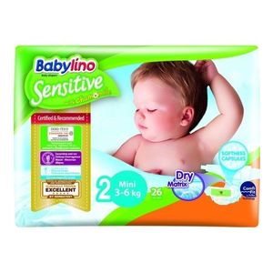 Scutece Babylino Sensitive N2 3-6 kg26 buc imagine