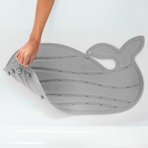Covoras de baie antiderapant in forma de balena Gri Skip Hop Moby imagine
