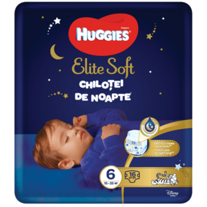 Scutece-chilotel de noapte Huggies Elite Soft Pants Overnight marimea 6, 16 buc, 15-25 kg imagine