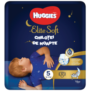 Scutece-chilotel de noapte Huggies Elite Soft Pants Overnight marimea 5, 17 buc, 12-17 kg imagine