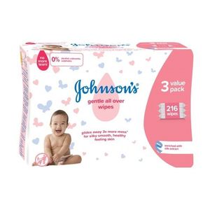 Servetele umede Johnsons Baby Gentle All Over 3x72 buc imagine