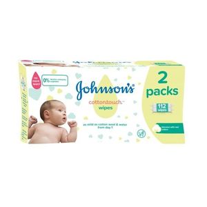 Servetele umede Johnsons Baby Cotton Touch 2x56 buc imagine
