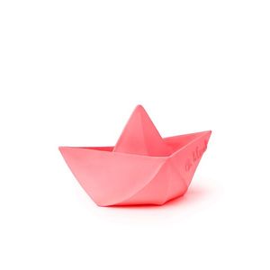 Jucarie pentru baie Barcuta Origami roz imagine