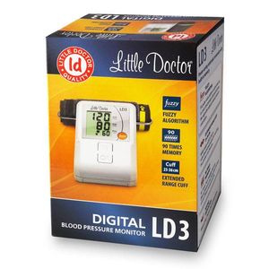 Tensiometru electronic de brat Little Doctor LD3 afisaj LCD memorare 90 de valori alb imagine