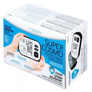 Tensiometru electronic de brat Vitammy Super Cosmo manseta 22-42 cm alb-negru imagine