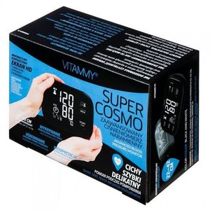 Tensiometru electronic de brat Vitammy Super Cosmo manseta 22-42 cm negru-alb imagine