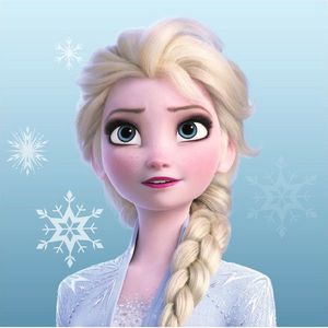 Prosop fata Frozen Elsa 30x30 cm SunCity imagine