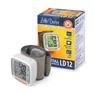 Tensiometru electronic de incheietura Little Doctor LD 12 detectare aritmie, indicator WHO, afisare data si ora imagine