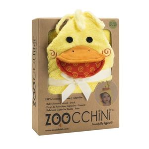 Prosop de baie cu gluga Zoocchini 70x70 cm Happy Duck imagine