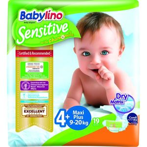 Scutece Babylino Sensitive N4+ 9-20kg19 buc imagine