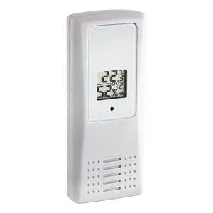 Transmitator wireless digital pentru temperatura si umiditate afisaj LCD alb imagine