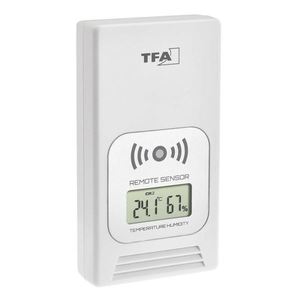Transmitator wireless digital pentru temperatura si umiditate afisaj LCD alb imagine