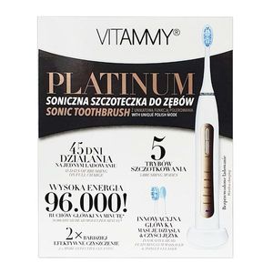 Periuta de dinti electrica Vitammy Platinum 96000 vibratiimin 5 moduri de periaj, 2 capete incluse imagine