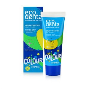 Pasta de dinti impotriva cariilor pentru copii 6+ Color surprize Ecodenta 75 ml imagine