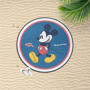 Prosop rotund pentru plaja Mickey Mouse 140 cm imagine