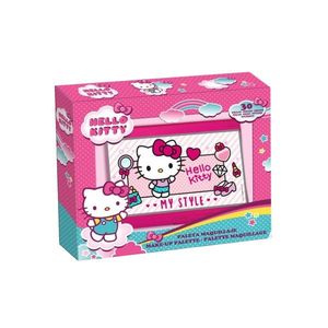 Trusa de machiaj pentru copii, 26 nuante fard de pleoape, fard de obraz si gloss de buze, Hello Kitty, 36.6 gr. imagine