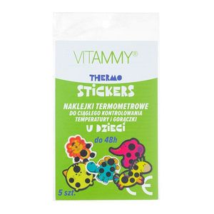 Set 5 autocolante depistare febra Vitammy Thermo copii cristale lichide multicolor imagine