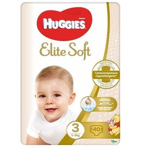 Scutece Huggies Elite Soft Jumbo Nr. 3 5-9 kg 40 buc imagine
