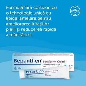 Bepanthen crema Sensiderm Bayer 20 g imagine
