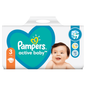Scutece Pampers Active Baby Giant Pack+ Nr. 3 6 -10 kg 104 buc imagine