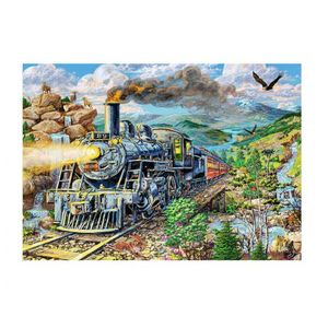 Puzzle din lemn - Railway - 200 piese imagine