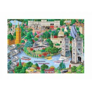 Puzzle din lemn - London Sights - 200 piese imagine