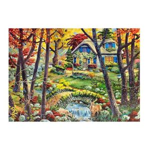Puzzle din lemn - A Cottage in the Woods - 200 piese imagine