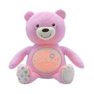 Jucarie cu proiectie Chicco Ursuletul bebelus, roz, 0luni+ imagine