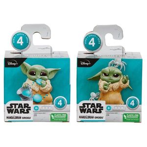 Set 2 figurine Baby Yoda, Star Wars, Mandalorian Grogu, Bounty Collection F5861 F5857 imagine