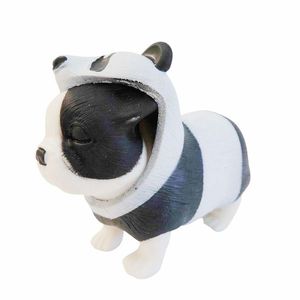 Mini figurina, Dress Your Puppy, Buldog francez in costum de panda, S1 imagine