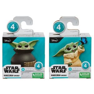 Set 2 figurine Baby Yoda, Star Wars, Mandalorian Grogu, Bounty Collection F5858 F5859 imagine
