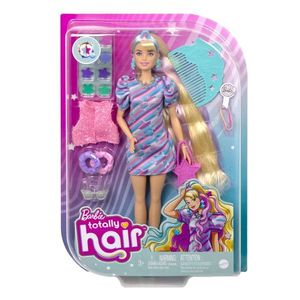 Papusa Barbie cu par lung si accesorii, Totally Hair Stars imagine
